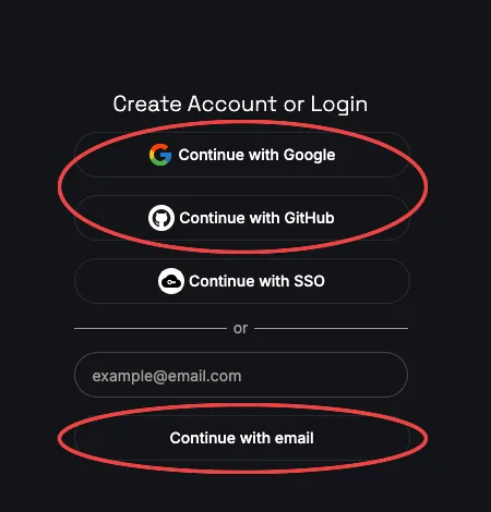 Groq 가입 — Google·GitHub·이메일